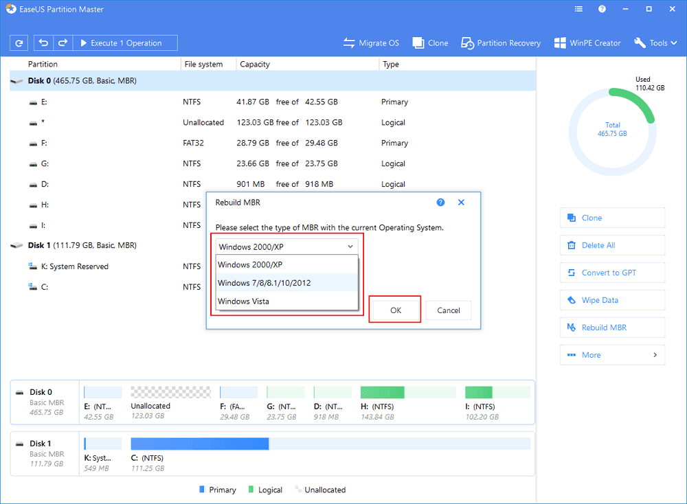 3 formas de reparar el Master Boot Record (MBR) en Windows 10 44 rebuild mbr 2
