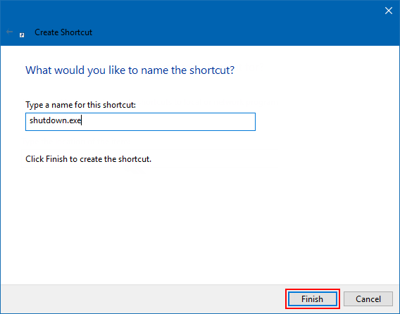 4 maneras de acelerar el apagado en Windows 10 46 create shutdown shortcut