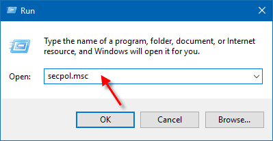 4 maneras de acelerar el apagado en Windows 10 42 run secpol msc