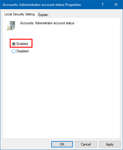 Tres maneras de solucionar el problema: «Esta aplicación ha sido bloqueada para protegerte» en Windows 10 44 enable admin account