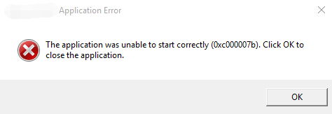 error 0xc000007b windows 10