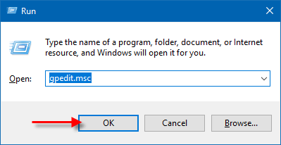 Tres maneras de solucionar el problema: «Esta aplicación ha sido bloqueada para protegerte» en Windows 10 38 run gpedit msc