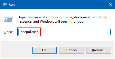 Tres maneras de solucionar el problema: «Esta aplicación ha sido bloqueada para protegerte» en Windows 10 42 run secpol msc