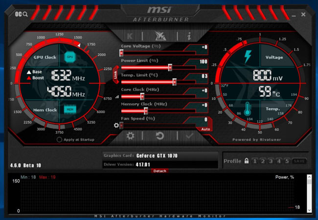 afterburner auto overclock