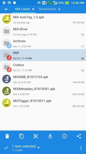 Los mejores exploradores de archivos para Android 44 mix silver