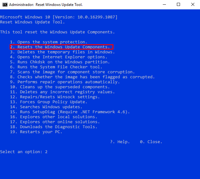 Cómo solucionar el error 0x80070422 de Windows Update 64 reset3