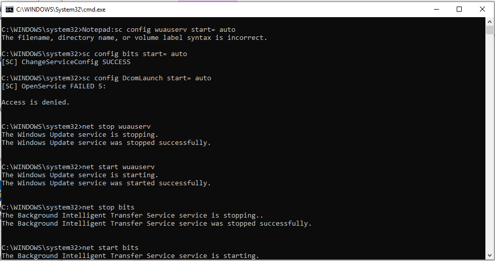 Cómo solucionar el error 0x80070422 de Windows Update 53 windows 10 update error 0x80070422 19