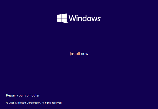 Win10 setup