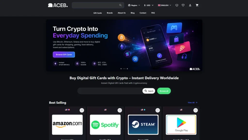 Las 7 mejores plataformas para comprar gift cards con criptomonedas en 2026 41 aceb
