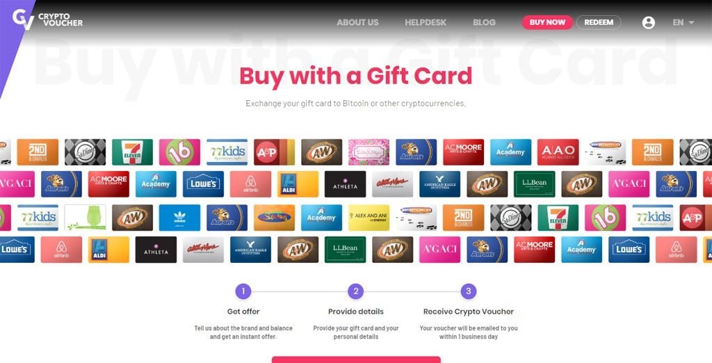 Los 10 sitios más populares para comprar gift cards con Bitcoin (2020) 41 crypto voucher 2014