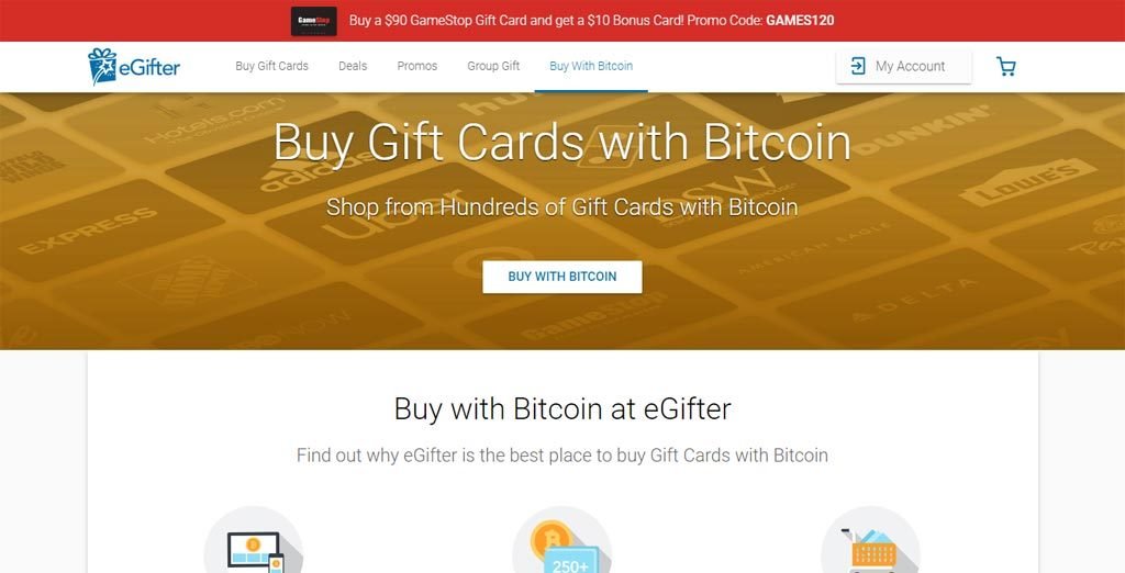 Los 10 sitios más populares para comprar gift cards con Bitcoin (2020) 43 egifter
