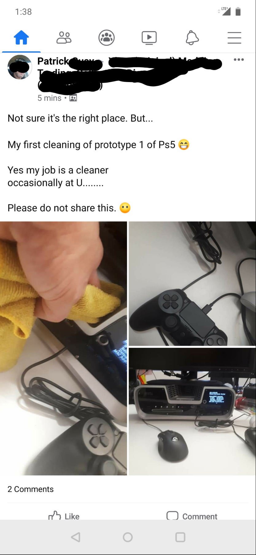 Una filtración revela el nuevo mando de Sony para la PS5 35 ps5 dev kit dualshock 5 controller leak 1b