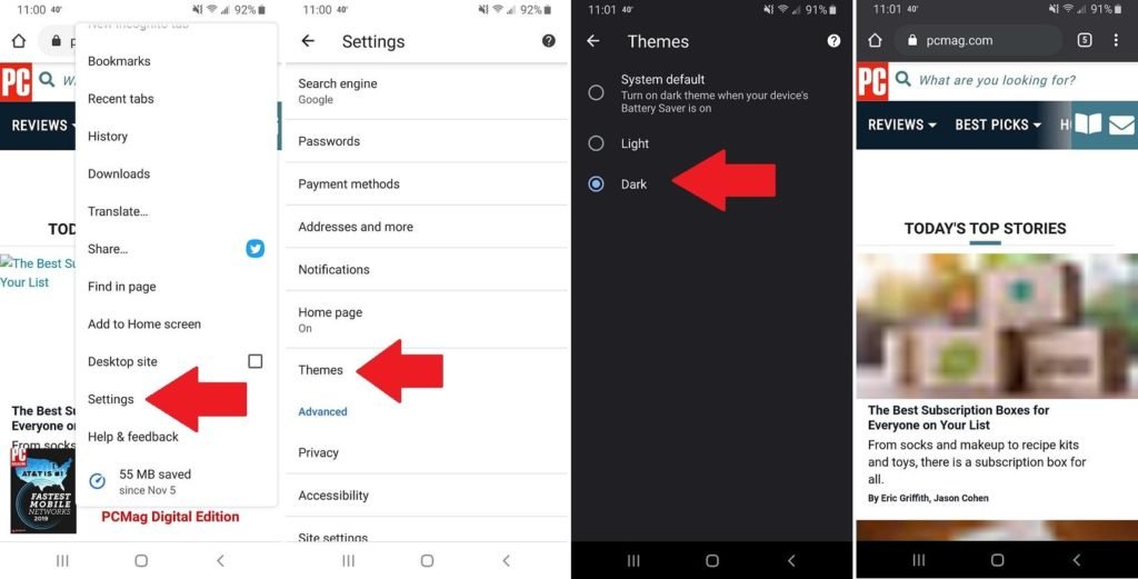 Cómo activar el modo oscuro en tu navegador 35 2 chrome mobile