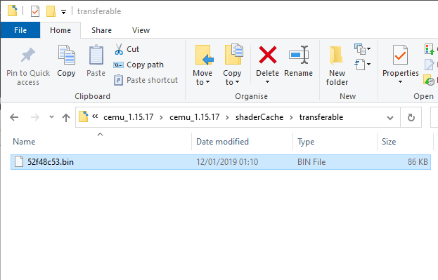 Cómo jugar juegos de Wii U en el PC con Cemu 40 Cemu ShaderCache Folder