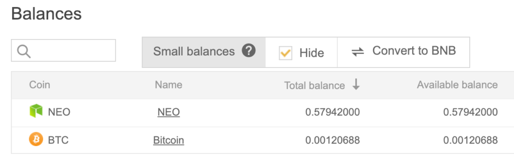 balances