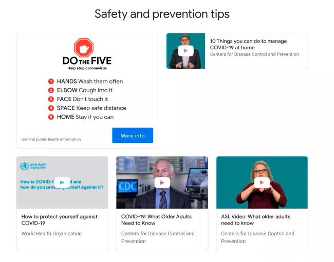 Google lanza una web de Coronavirus con información y recursos 34 coronavirus1