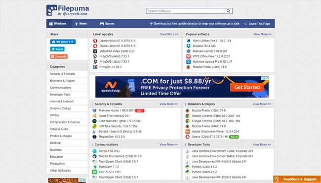 Los mejores sitios web para descargar programas gratis 47 filepuma