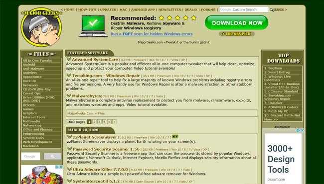 Los mejores sitios web para descargar programas gratis 42 majorgeeks