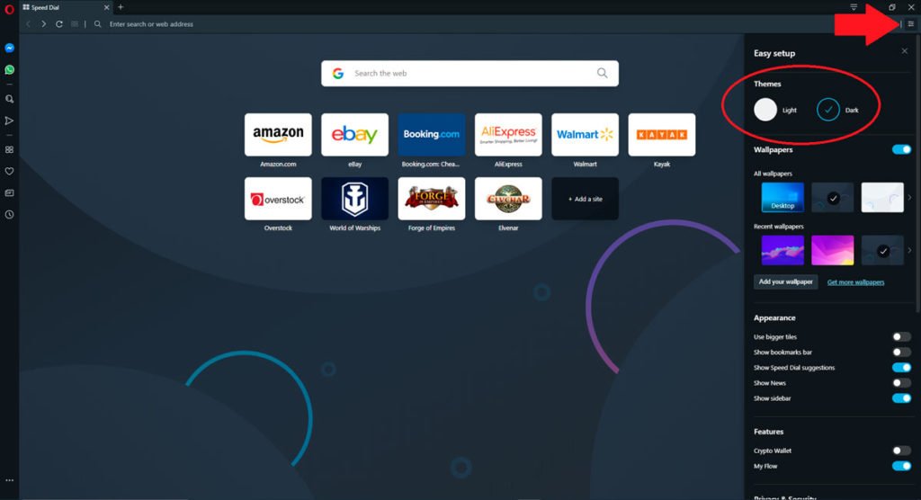 Cómo activar el modo oscuro en tu navegador 42 opera b
