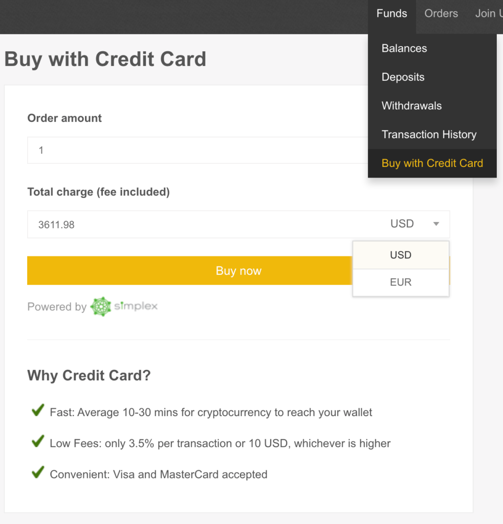 pay with cc