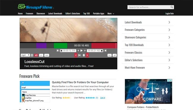 Los mejores sitios web para descargar programas gratis 48 snapfiles
