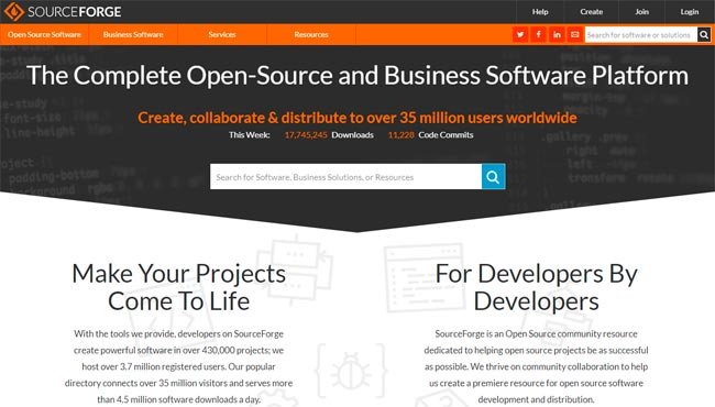 Los mejores sitios web para descargar programas gratis 39 sourceforge