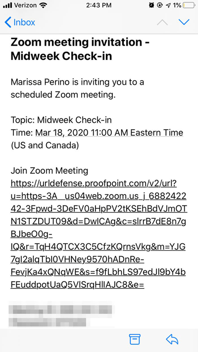 Cómo usar Zoom 47 invitation