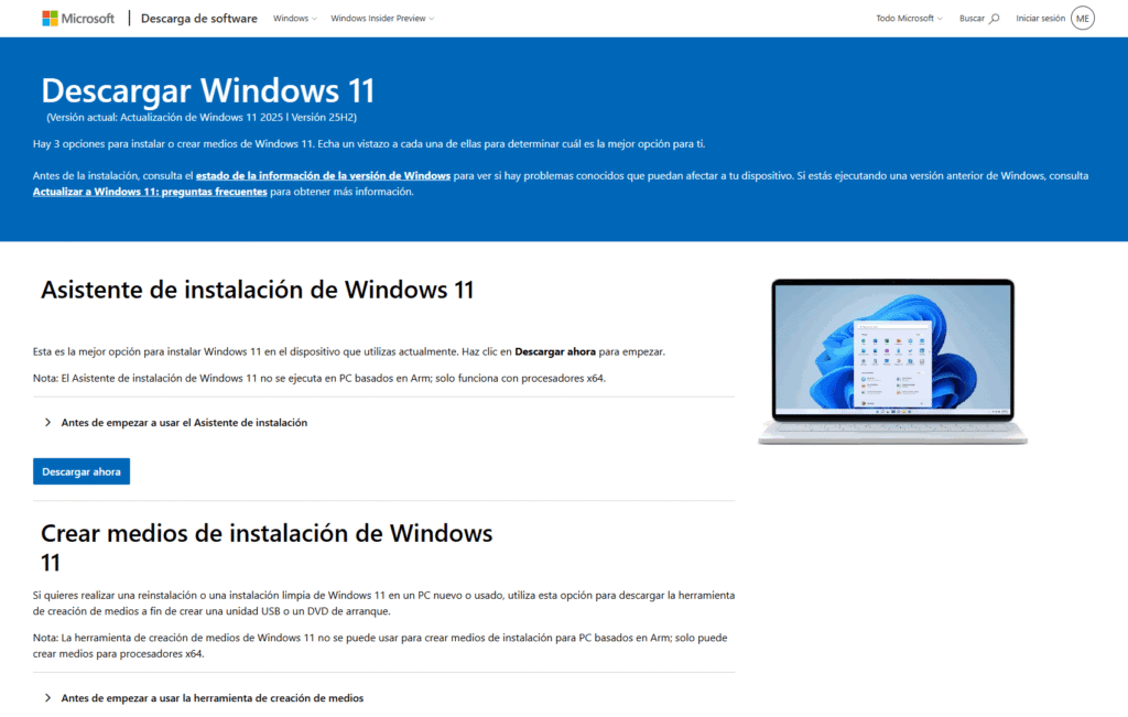 Falta un controlador de medios