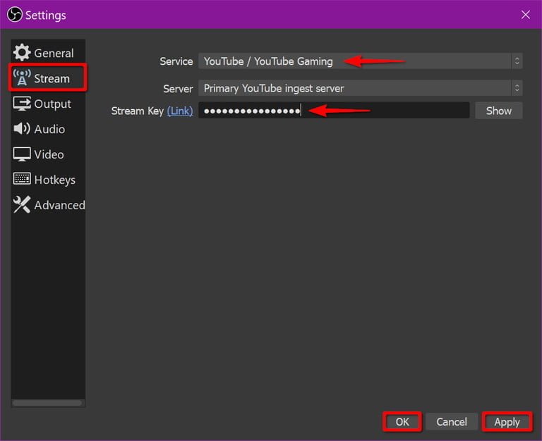 Cómo emitir en directo en YouTube con OBS 40 obs pso 3
