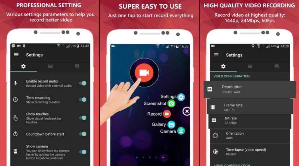 8 Apps para grabar la pantalla de Android (sin root) 34 1 az screen recorder