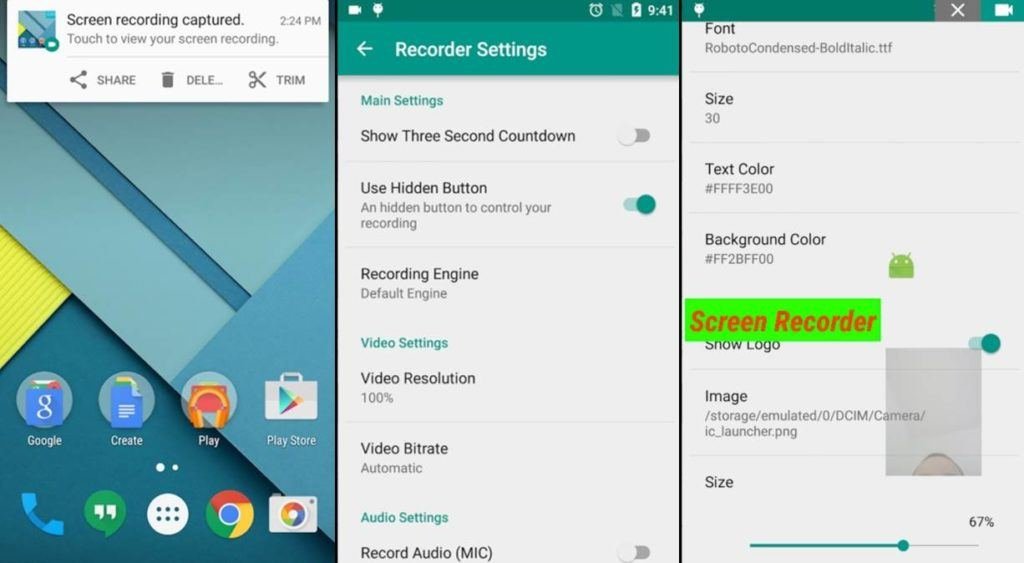 8 Apps para grabar la pantalla de Android (sin root) 41 7 adv screen recorder 1
