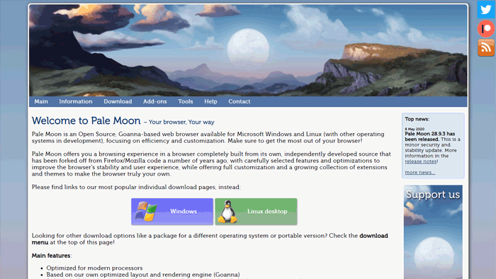 pale moon