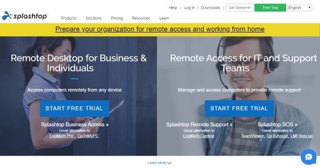 Los 10 mejores programas de escritorio remoto: alternativas a TeamViewer 40 splashtop