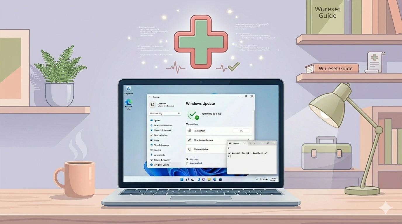 reparar windows update wureset