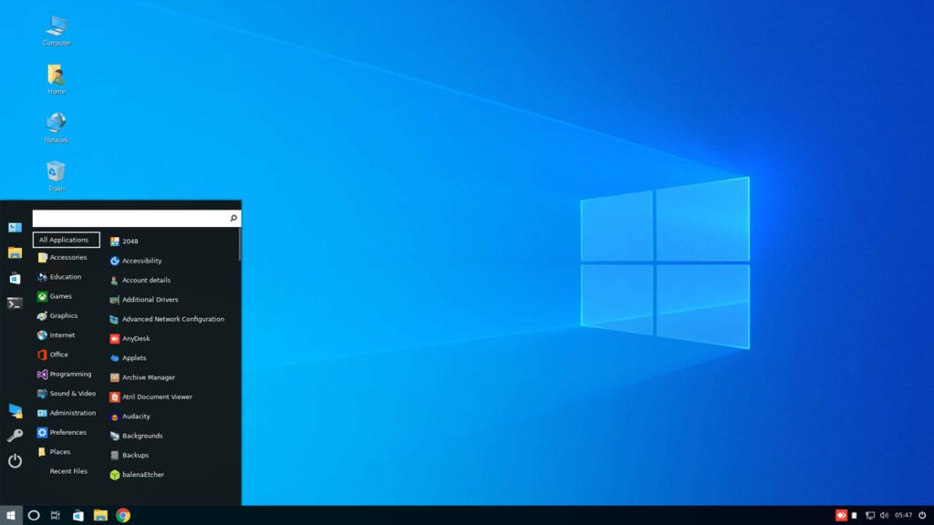 LinuxFx: un OS Linux con apariencia de Windows 10