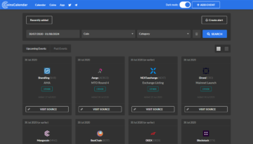 calendario de criptomonedas