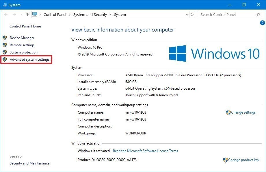 Cómo mejorar el rendimiento de Windows 10 en tu PC o laptop 69 cp advanced sustem settings b