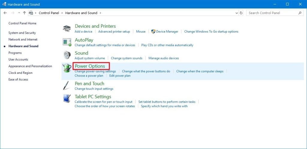 Cómo mejorar el rendimiento de Windows 10 en tu PC o laptop 57 power options control panel