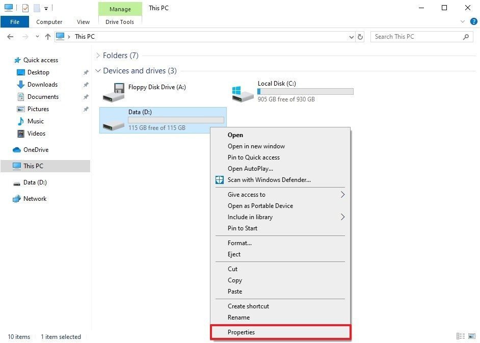Cómo mejorar el rendimiento de Windows 10 en tu PC o laptop 42 removable drive properties