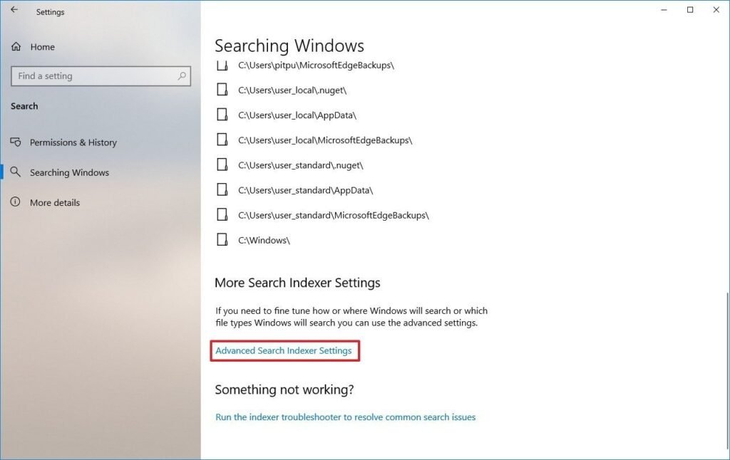 Cómo mejorar el rendimiento de Windows 10 en tu PC o laptop 64 search settings windows 10 advanced option