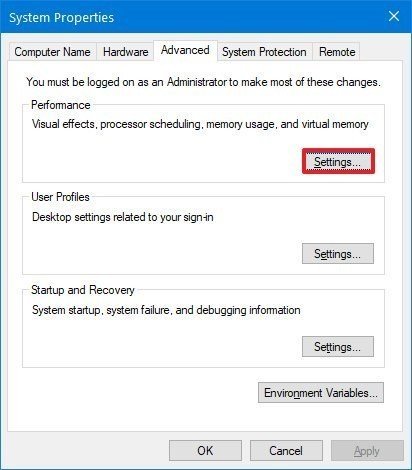 Cómo mejorar el rendimiento de Windows 10 en tu PC o laptop 70 system properties perfromanace b