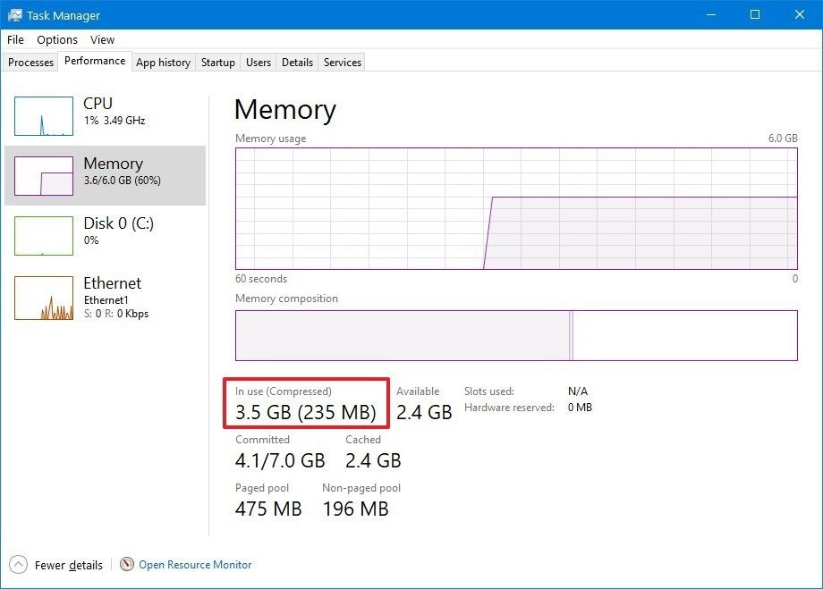 Cómo mejorar el rendimiento de Windows 10 en tu PC o laptop 81 taskmanager inuse memory windows 10