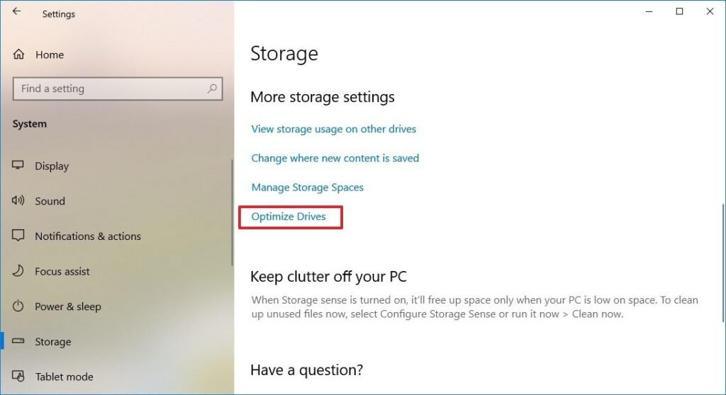 Cómo mejorar el rendimiento de Windows 10 en tu PC o laptop 40 windows 10 storage settings optimize drives