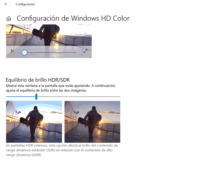 Cómo activar el HDR en Windows 10 39 5