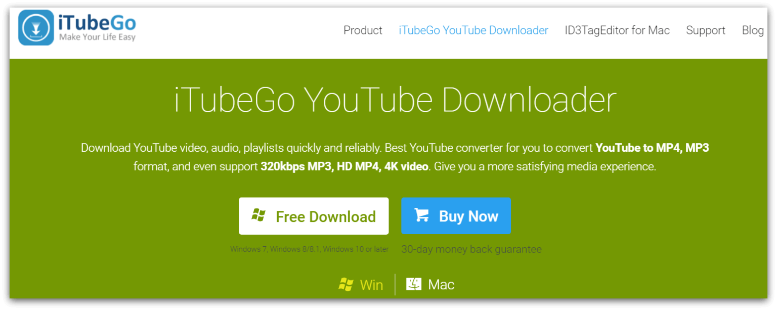 iTubeGo YouTube Downloader for windows instal free