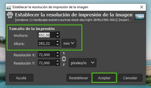 Cómo cambiar el tamaño de una imagen en GIMP