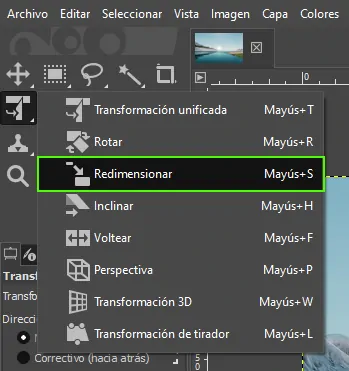 Cómo cambiar el tamaño de una imagen en GIMP