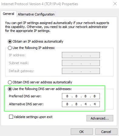 Cómo cambiar el servidor DNS en Windows