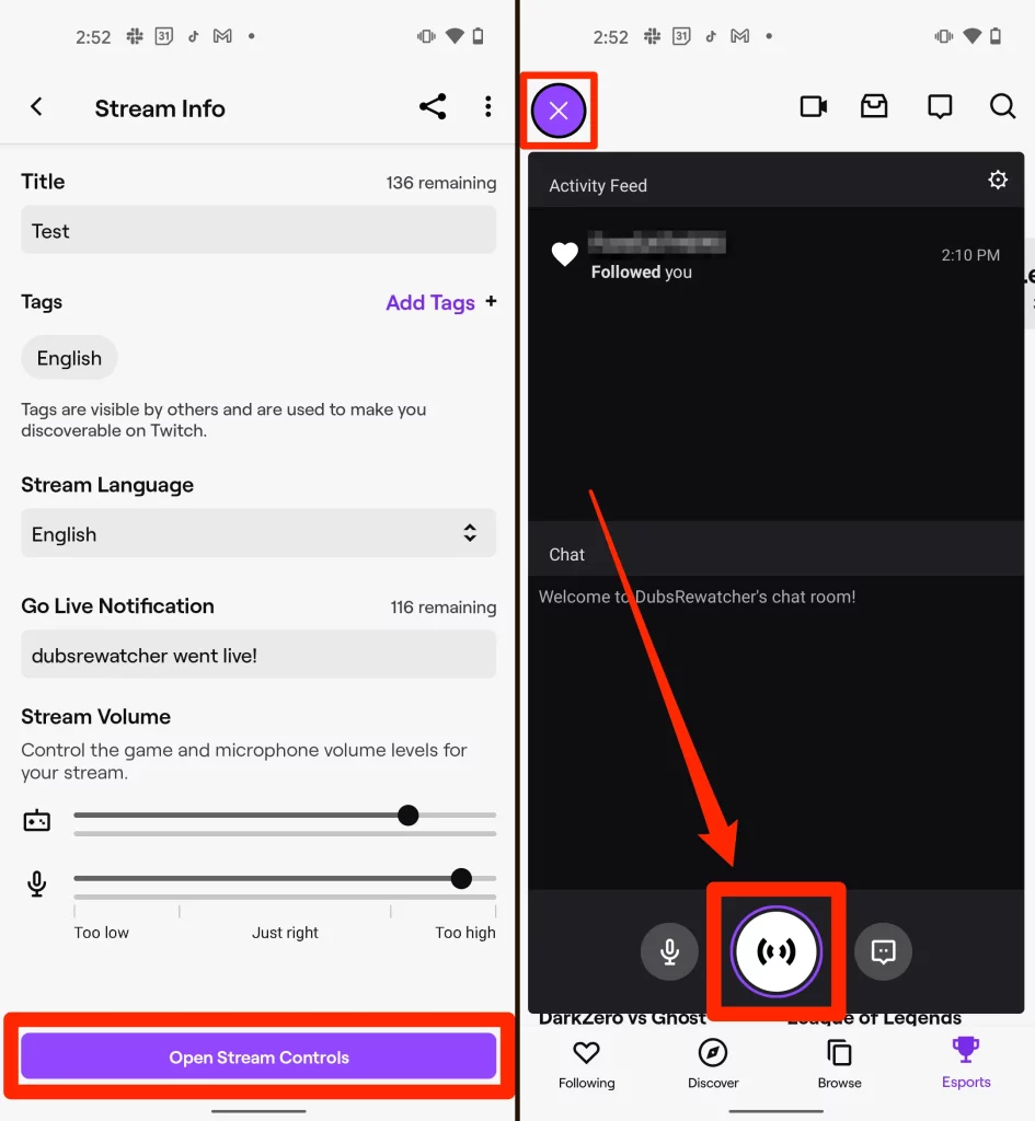 Cómo hacer streaming en Twitch desde el celular