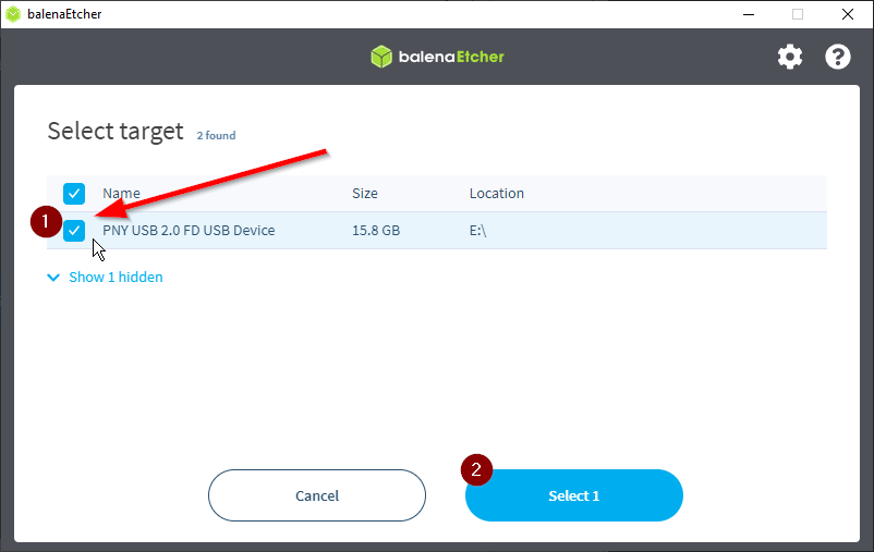 balena confirm target drive